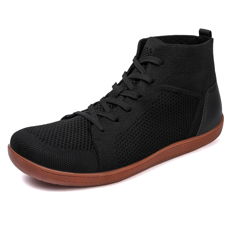 2024 Cross-border New High-top Wide Shoes Breathable Non-slip Wide-head Barefoot Casual Shoes Indoor Fitness Shoes Yoga Shoes